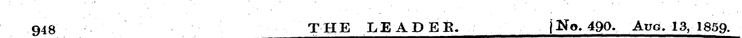 948 THE LEADEE. jNp. 490. Aug. 13, 185Q.