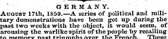 GERMAN Y. August 17th, 1859.—A series of...