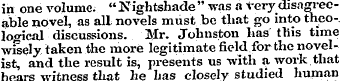 in one volume. " N ightshade " was a ver...