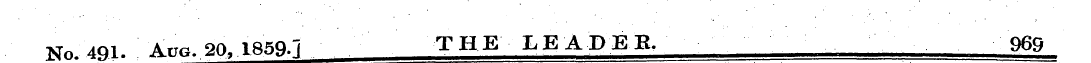 No. 491. AW 20. 1859.1 THE LEADER. 969