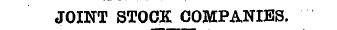 JOINT STOCK COMPANIES.