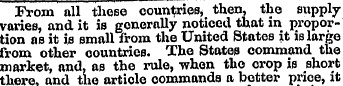 Froni all these countries * then, tho su...