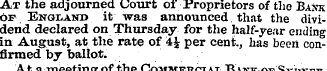 At the adjourned Court of Proprietors of...