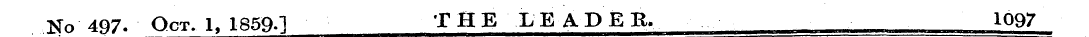 No 497. Oct. 1, 1859-1 THE LEADER, 1097