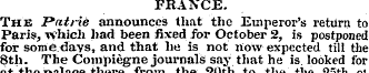 FRANCE. The JPatrie announces that the E...
