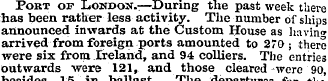 Port of London.-—During the past week th...