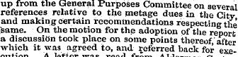 up from the General Purposes Committee o...