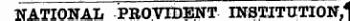NATIONAL PROVIDENT INSTITUTION;