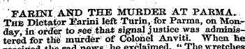 FABINI AND THE MURDER AT PARMA. Thb Dict...