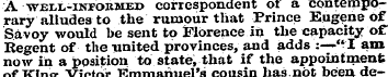 A well-inpokmed correspondent of a conte...
