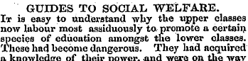 GUIDES TO SOCIAL WELFARE. It is easy to ...