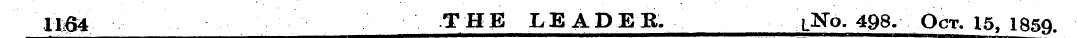 1104 THE LEADER. 1 N0. 498. Oct. 15, 185...