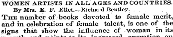 WOMEN ARTISTS IN ALL AGES AND COUNTRIES....