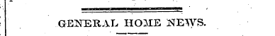, I GE2TOR.AL HOME NEWS.