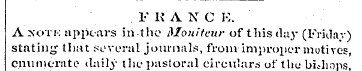 F K 'A N C K. A xoTi-: appears in the Mo...