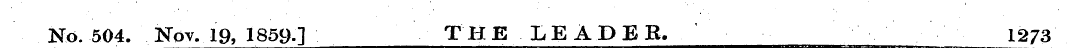 No. 504. Nov. 19, 1859-] THE LEADER. 127...