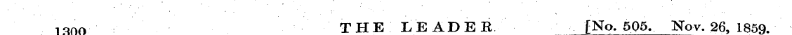 iqnn THE "LEADER [No. 505. Nov. 26, 1859...