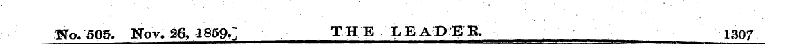 _ ft>.505. Nov. 26, 1859." THE LEADM, 13...