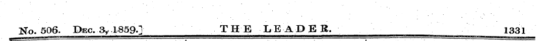 Hck506. Dec. 3,1859.] THE LEADER. 1331