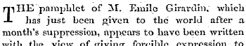 m HE'pamphlet of M. Emlle Girarclin, whi...