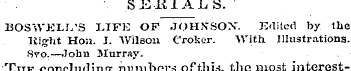 SIvlilALS. BOSYTELI/S LTFE OF JOHNSON". ...