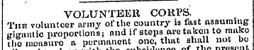 VOLUNTEER CORPS. Tub volunteer army of t...