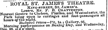 ROYAL ST. JAMES'S THEATRE. KlNCI-BTREET,...