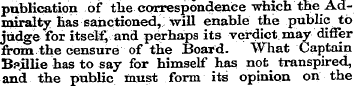 publication of the correspondence which ...