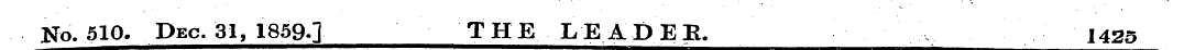 No. 510. Dec. 31, 1859.] THE LEADER. 142...