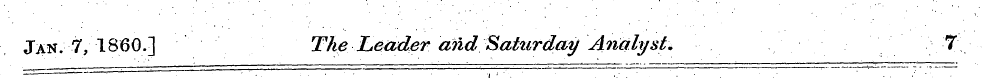 Jan. 7, I860.] TheLeader andSaturday Ana...
