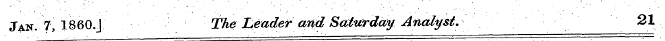 Jan 7, I860.j The Leader and Saturday An...