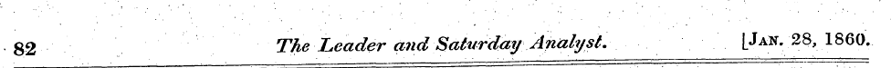 82 The deader and Saturday Analyst. [Jan...