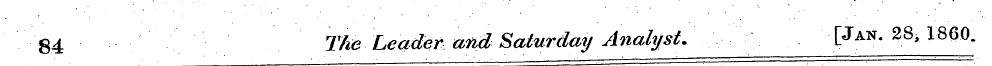 84 The Leader andSaturday Analyst. [Jan....