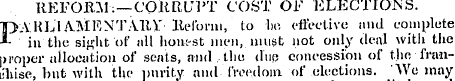 REFORM;—CORRUPT COST OF ELECTIONS. PA.KI...