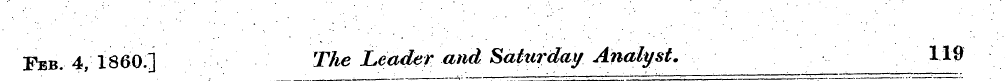 Feb. 4, I860.] The Leader and Saturday A...