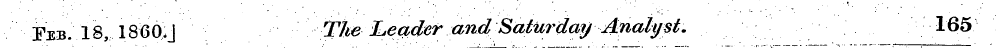 Feb. IS, 1860J Tim deader am 165