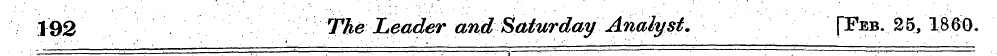 192 TheLeaderandSaturday[Analyst. [Feb. ...