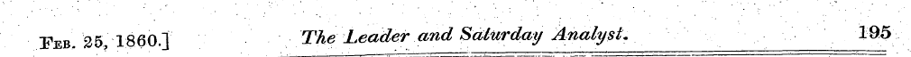 "Feb 25, I860.] The Leader and Sctlurday...