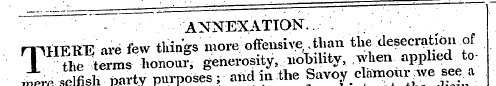" ¦* - ¦ ¦ ¦ -ANNEXATION.. /'. • ¦ ' . ....