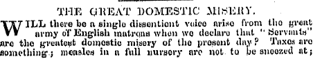 THE QKEAT DOMESTIC Ml Milt V. W ILL ther...