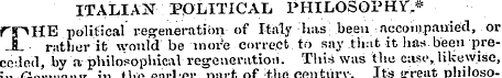 ITALIAN POLITICAL PHILOSOPHY,* rnHE poli...