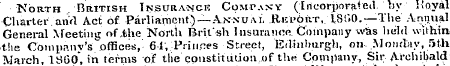 North British Insurance Company (Incorpo...