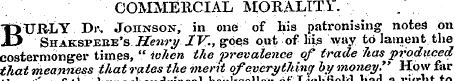 COMMERCIAL MORALITY. TTURLY Dr. Johnson,...