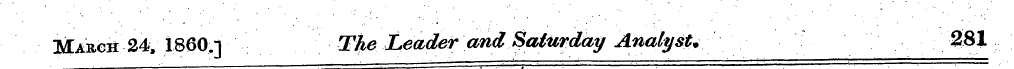 March 24, I860,] The Leader and Saturday...