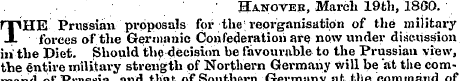 • Hanover, March 19th, 1860. TTPHE Pruss...