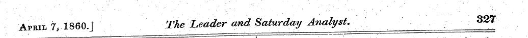 ApRIIi 7, I860.] The Leader andSaturday ...