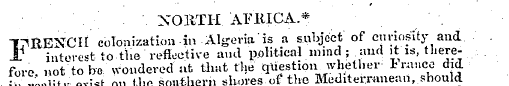 | ¦ NOBTH. A¥KICA.* . TNRENCfl " coloniz...