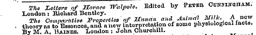 The Letters of Horace Walpolo* Edited by...