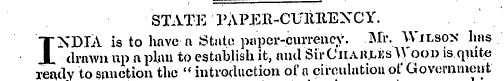 STATE PAPER-eUltHEXCY. INDIA is to have ...