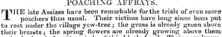 .POACHING AFFKA.YS. rilUE late Assizes h...